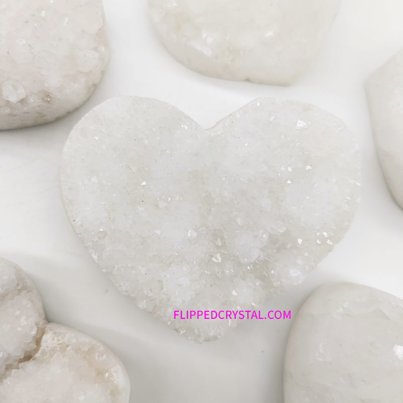 Clear quartz cluster heart  ($65/KG)