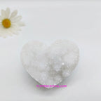 Clear quartz cluster heart  ($65/KG)