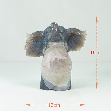 Agate Geode Fly  Elephant Freefrom