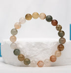 Green grass stone bracelet