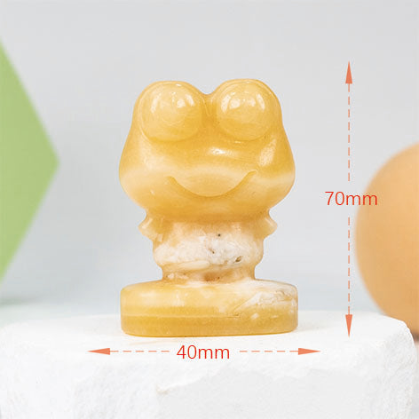 Big eye frog Carving