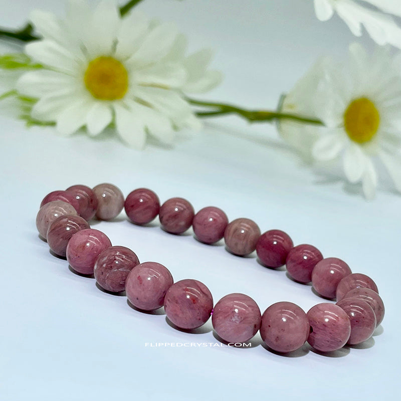 Pink Rhodonite Beacelet