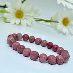 Pink Rhodonite Beacelet