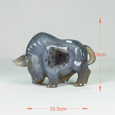 Agate Geode Bull