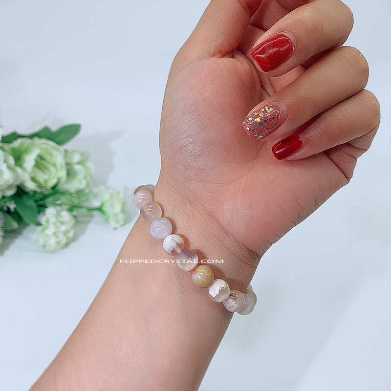 Cherry  agate Brancelet