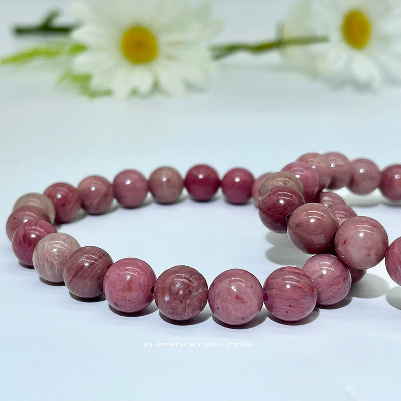 Pink Rhodonite Beacelet