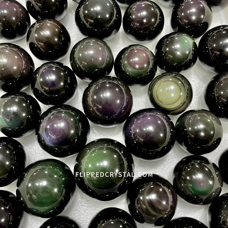 Rainbow Obsidian Sphere
