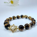 Yellow tiger eye  DIY  bracelert