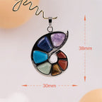 Chakra Snail Pendant