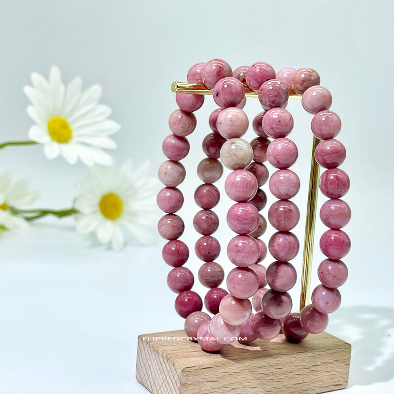 Pink Rhodonite Beacelet