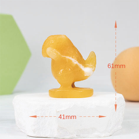 Sandshrew Carving (Orange Calcite)