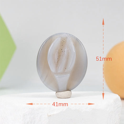 Agate Geode Carving£¨The source of life£©Yoni