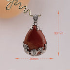 Flower Wraped Water drop Pendant