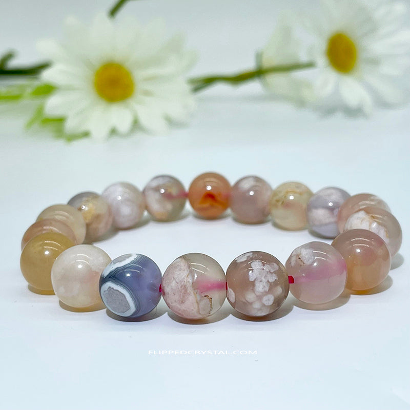 Cherry  agate Brancelet