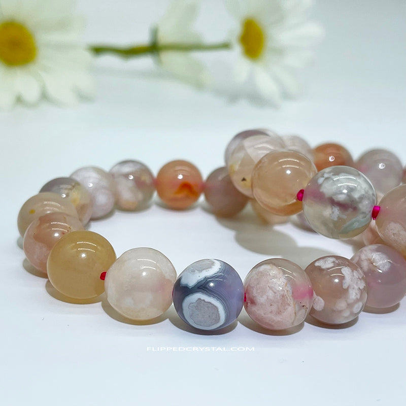 Cherry  agate Brancelet