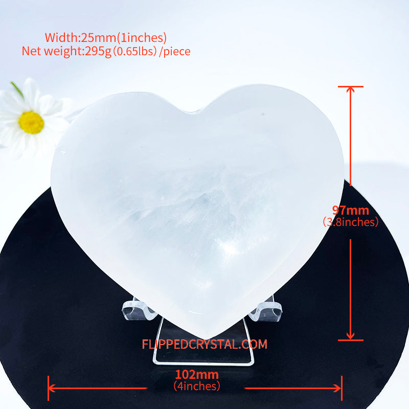 Selenite Heart Bowl