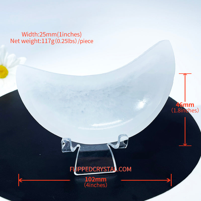 Selenite Moon Bowl