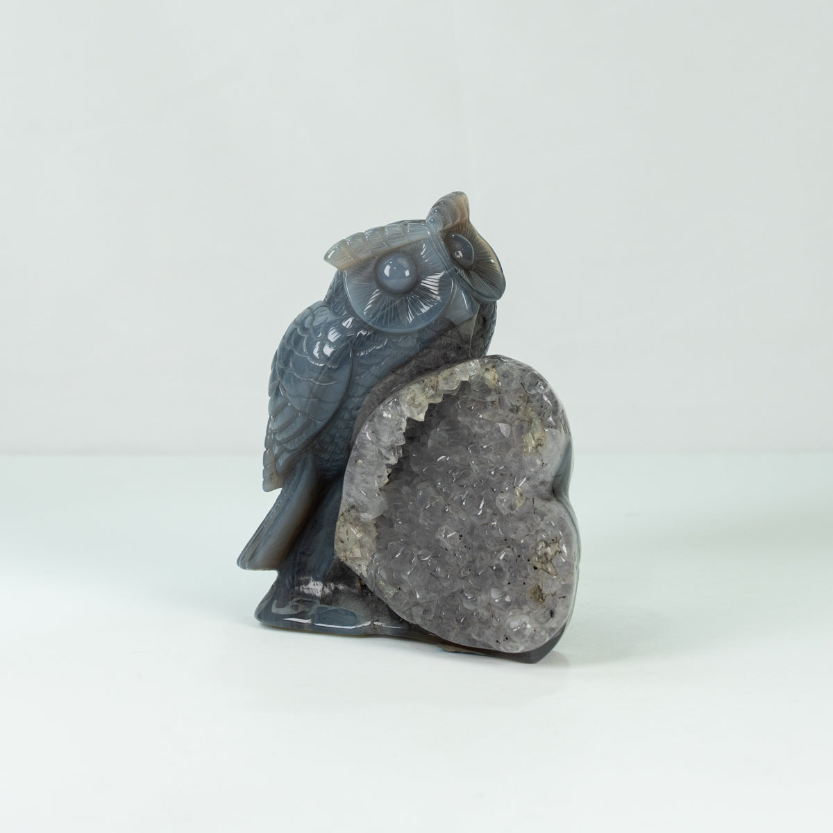 Agate Geode Owl