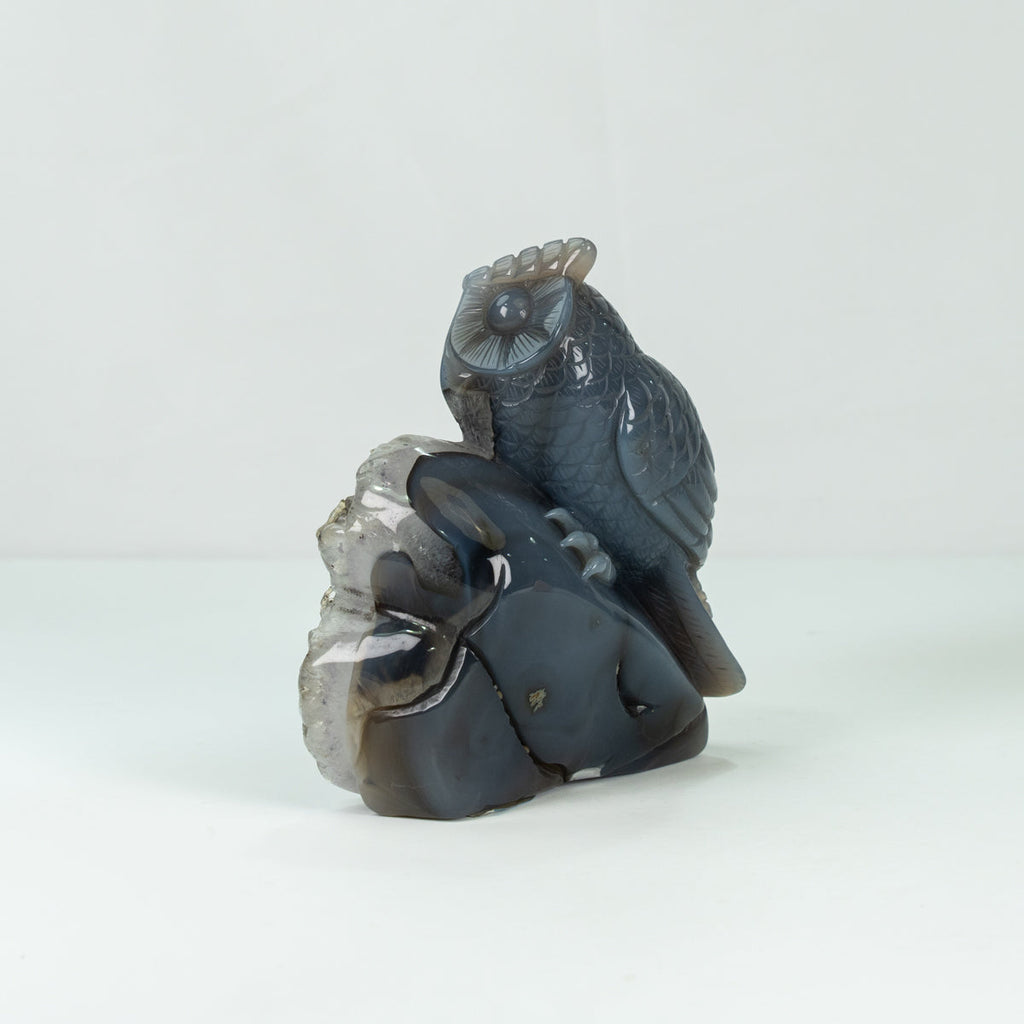 Agate Geode Owl