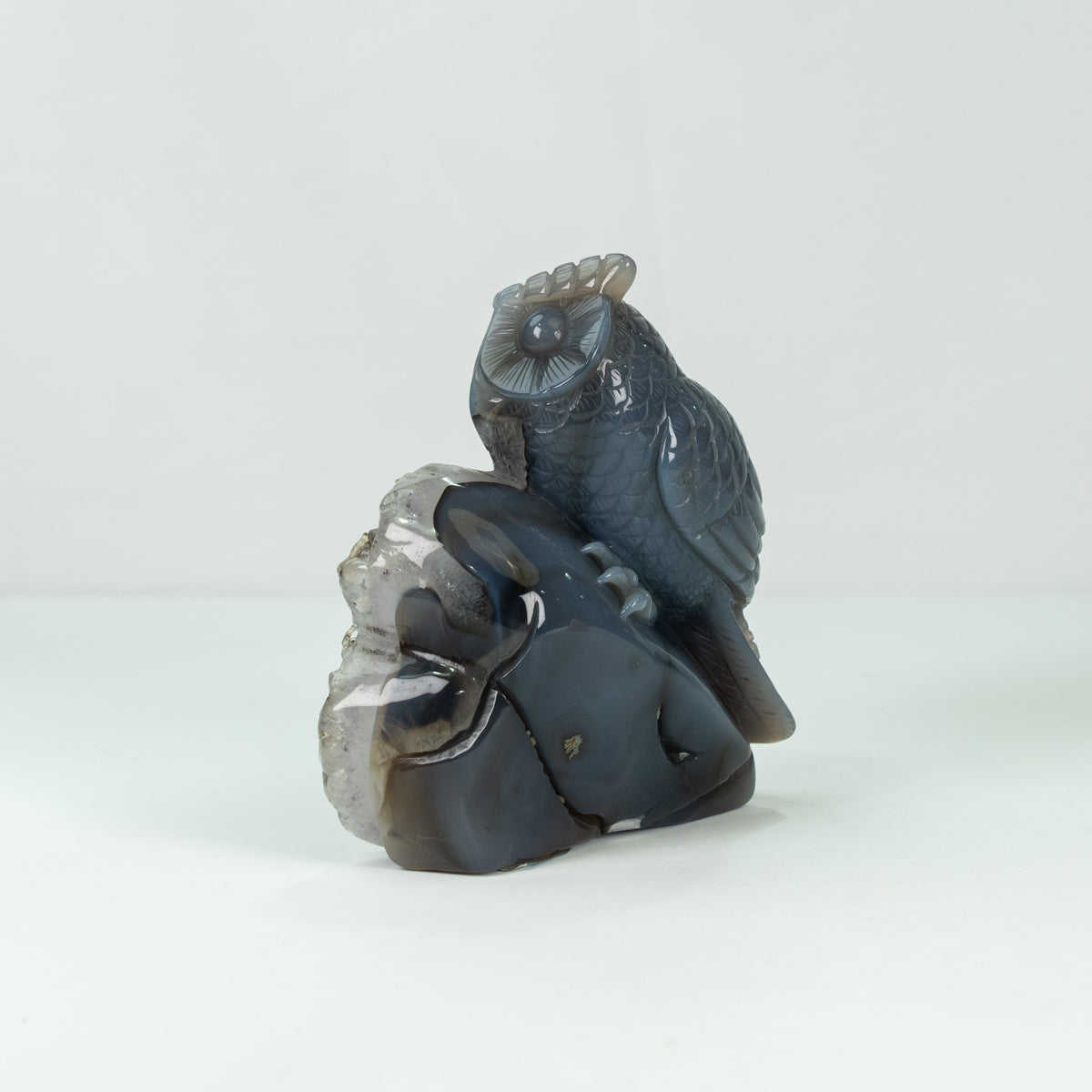Agate Geode Owl
