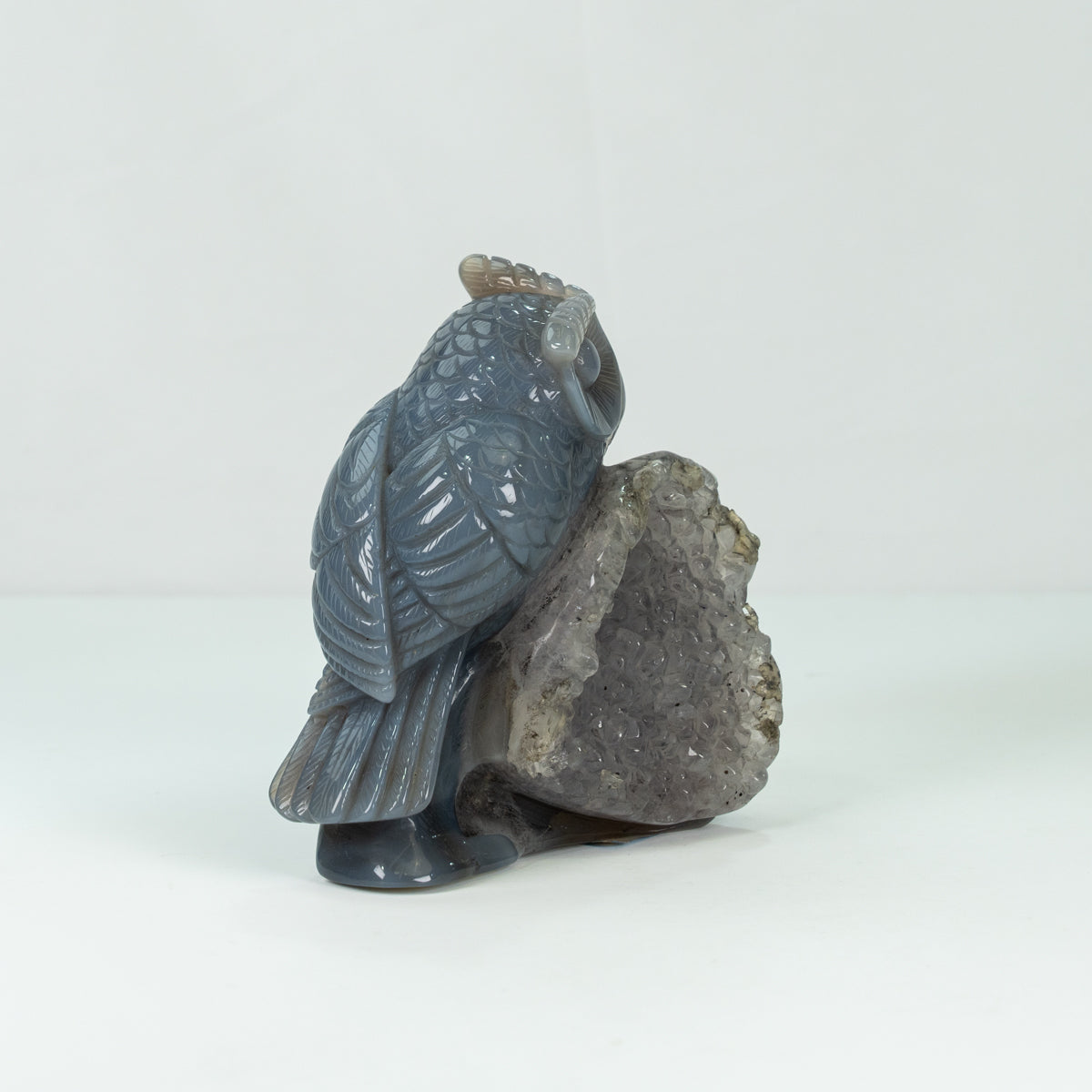 Agate Geode Owl