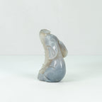 Agate Geode  Elephant Carving