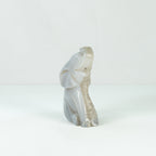 Agate Geode  Elephant Carving