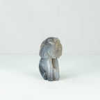 Agate Geode  Elephant Carving