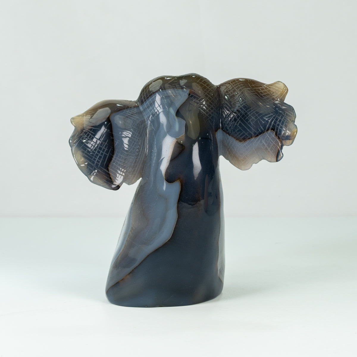Agate Geode Fly  Elephant Carving