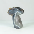 Agate Geode Fly  Elephant Carving