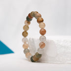 Green grass stone bracelet