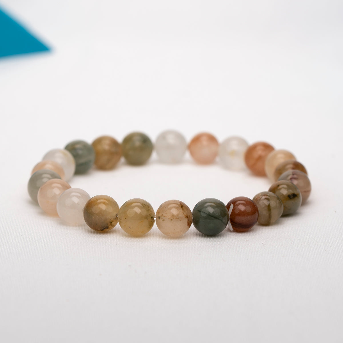 Green grass stone bracelet