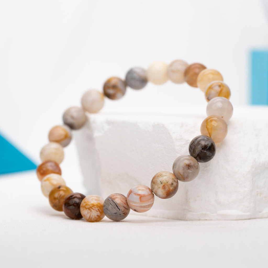 Bamboo Leaf agate Bracelet