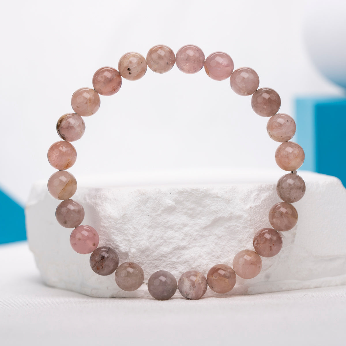 Madagascar rose quartz bracelet