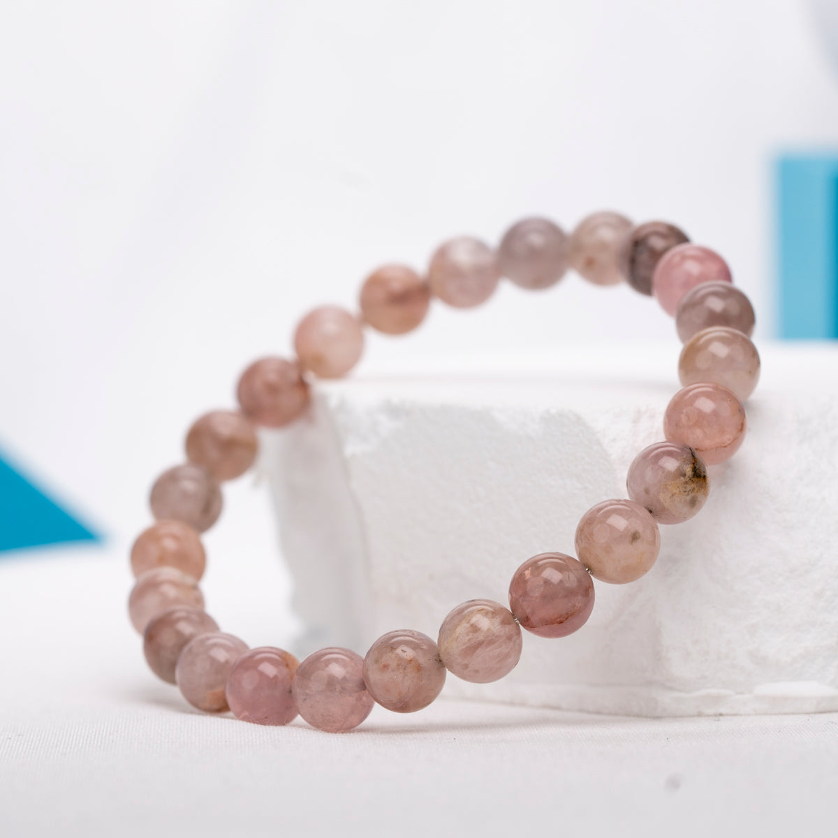 Madagascar rose quartz bracelet