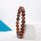 Coloured glaze agate bracelet