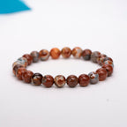 Coloured glaze agate bracelet