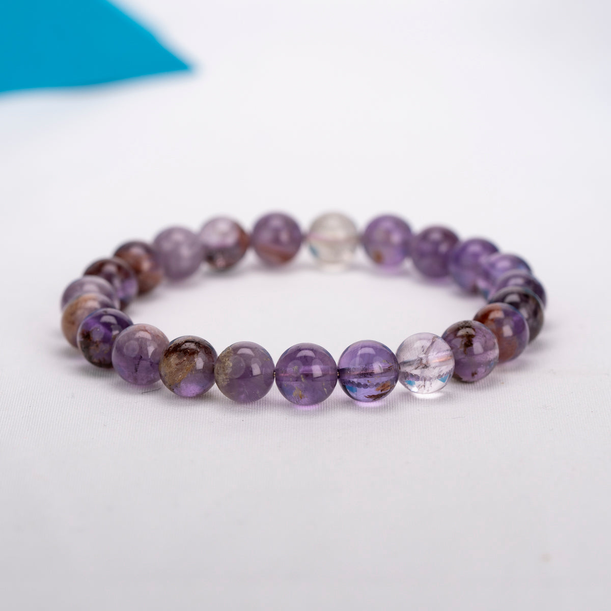 Amethyst Rutilate Bracelet