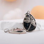 Inlay Dargonfly Water Drop Pendant