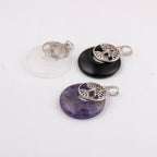 Inlay Tree of Life Moon pendant