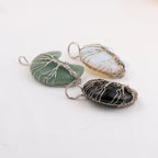 Crystal Wired Moon Pendant