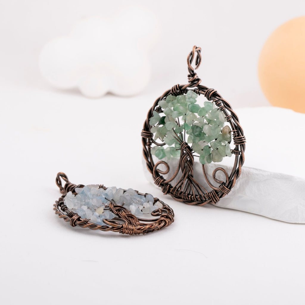 Tree of Life Crystal Pendant