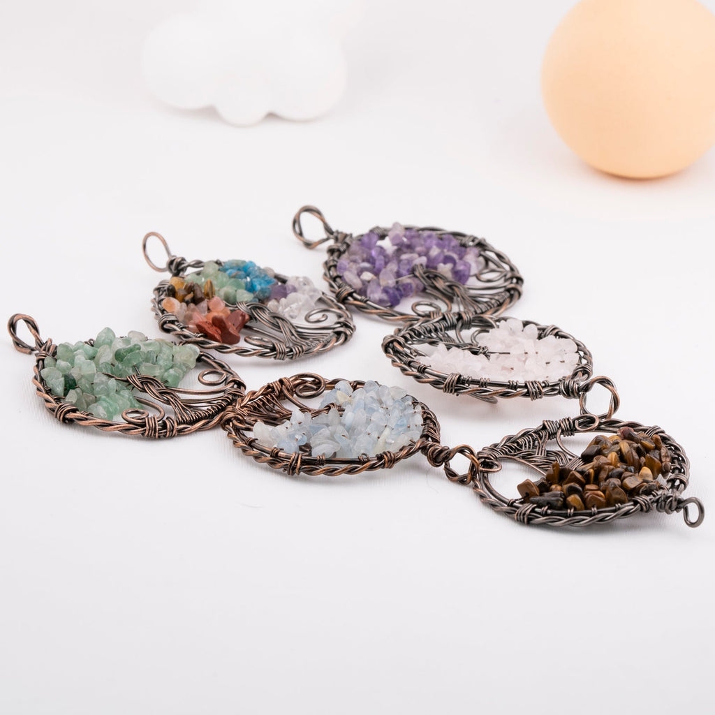 Tree of Life Crystal Pendant