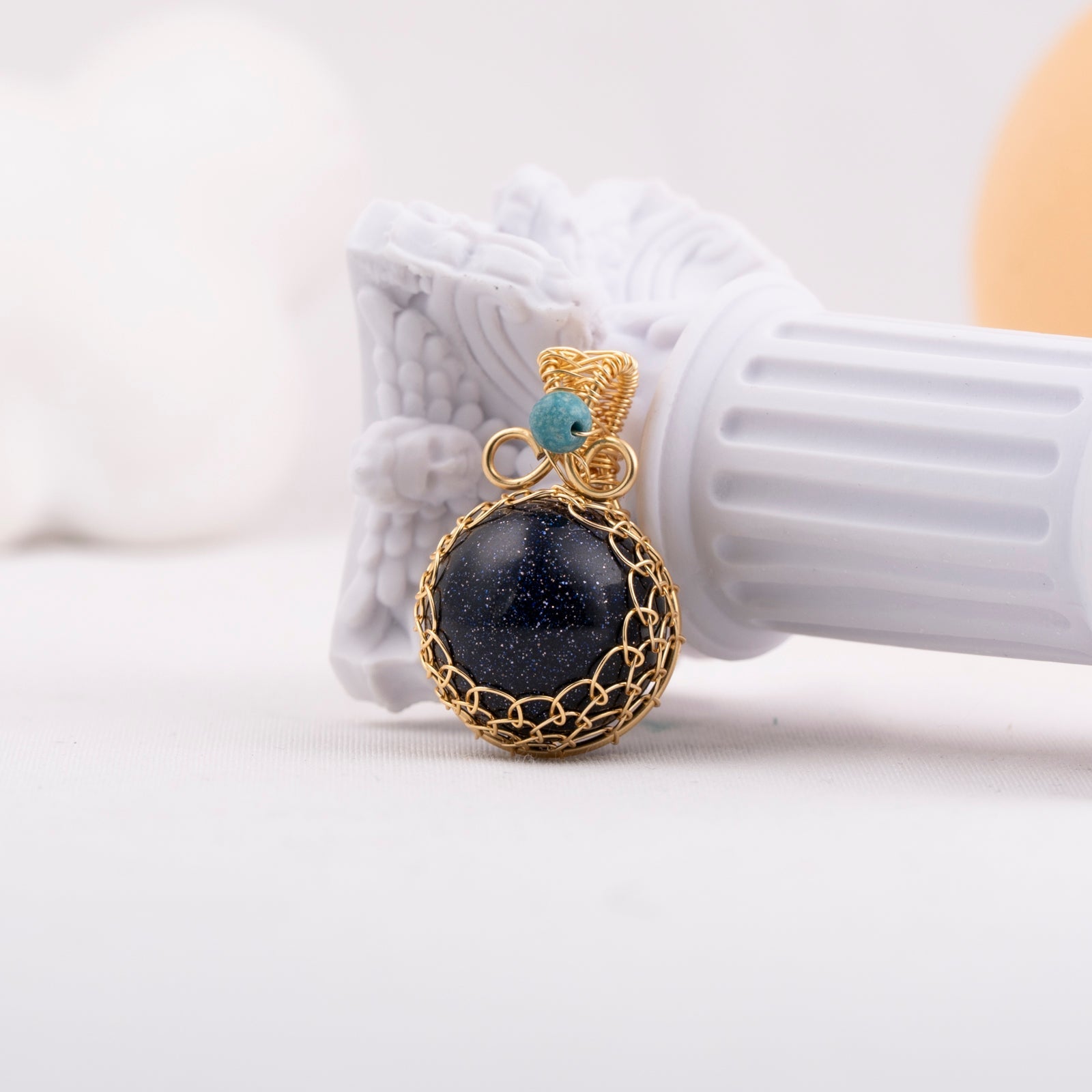 Wire Wraped Mini Sphere Pendant