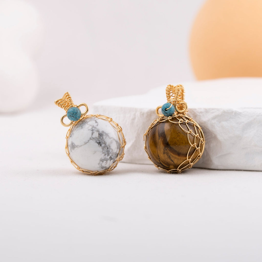 Wire Wraped Mini Sphere Pendant