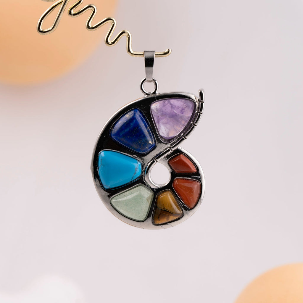 Chakra Snail Pendant