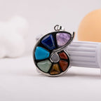 Chakra Snail Pendant