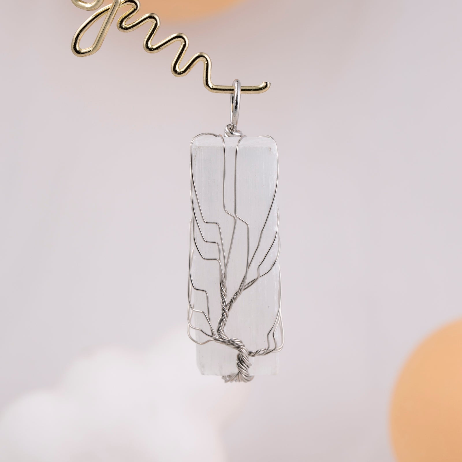 Selenite pendant