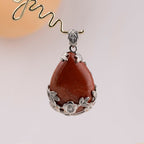 Flower Wraped Water drop Pendant