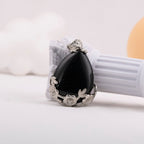 Flower Wraped Water drop Pendant